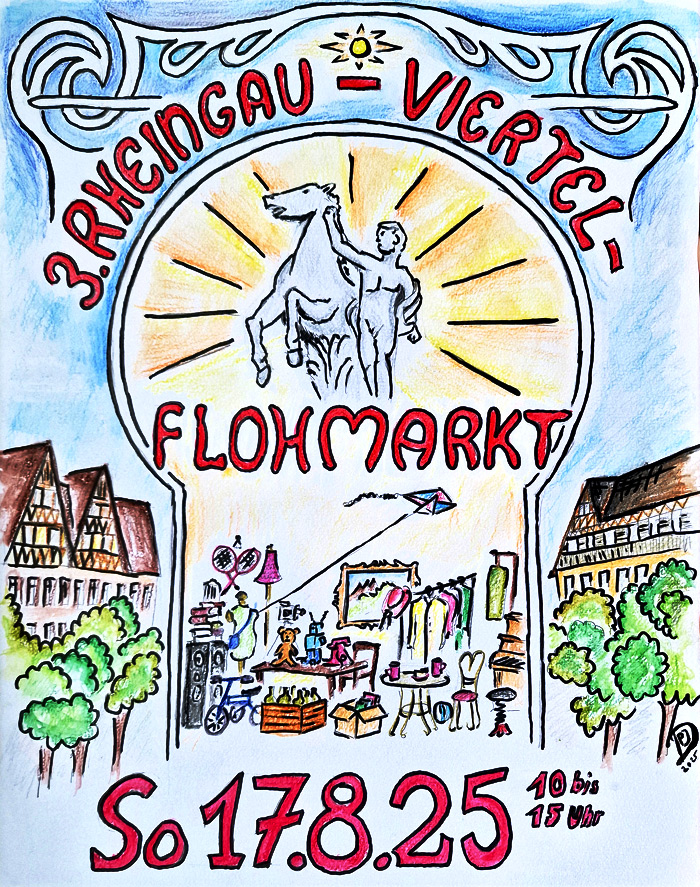 Flyer 3. Rheingau-Viertel-Flohmarkt 2025