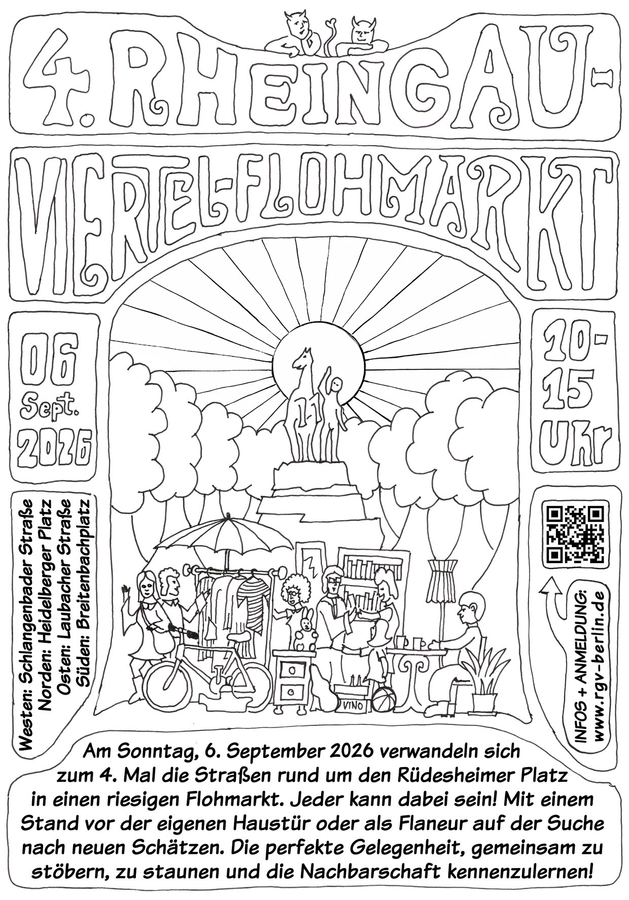 Flyer 3. Rheingau-Viertel-Flohmarkt 2026